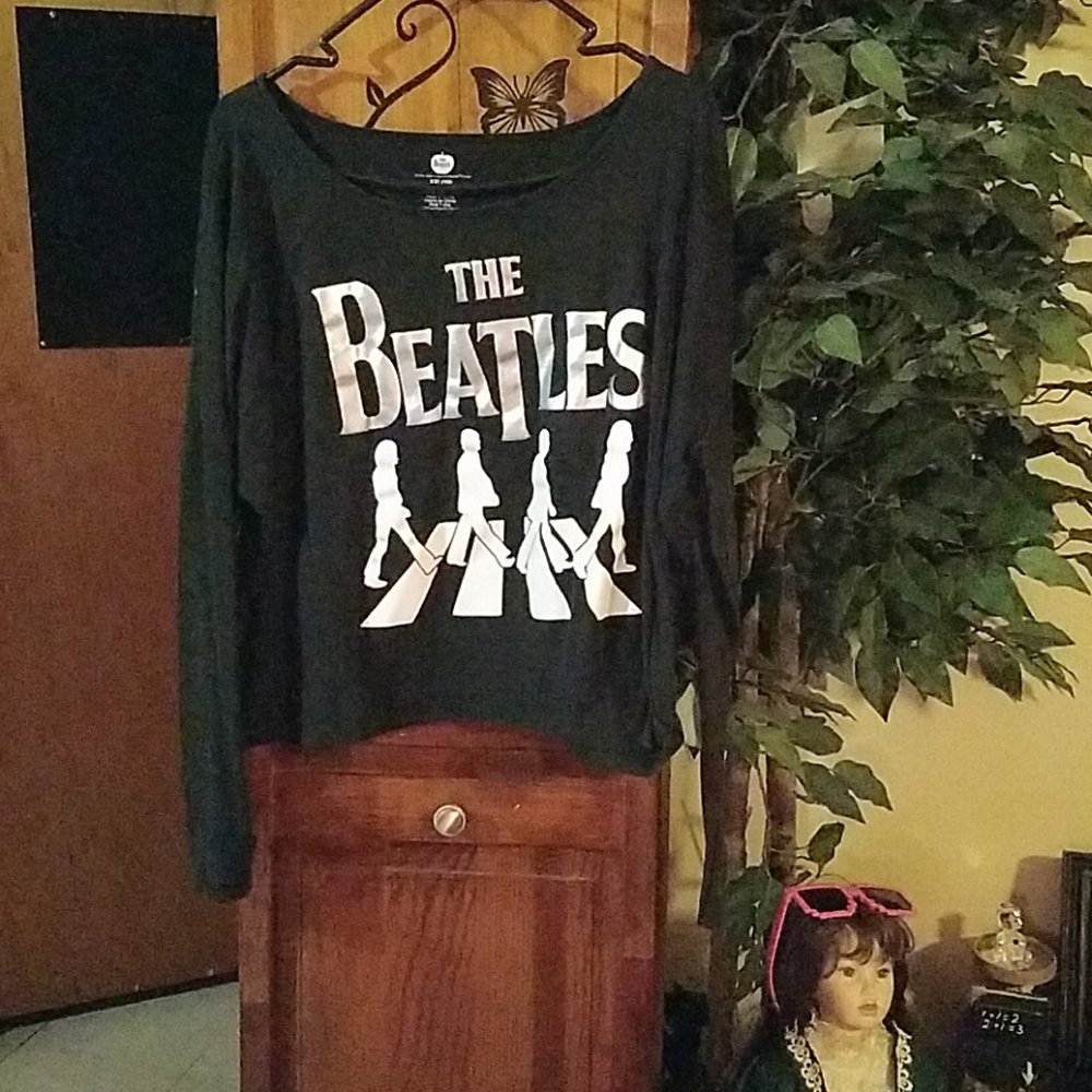 Gold & Black long sleeve Beatles shirt